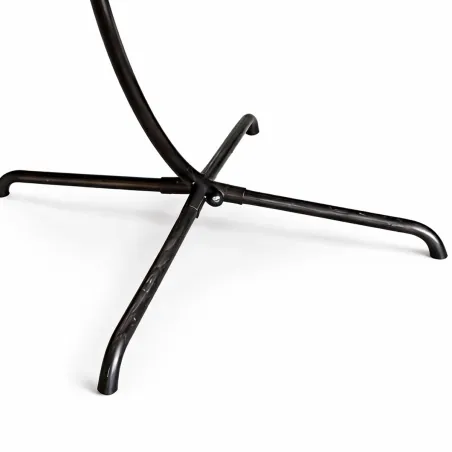 Chaise suspendue 4 pieds en acier avec coussin polyester - Design pliant et détente