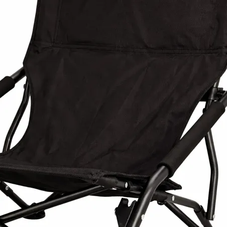 Chaise Easy C3 pliable noire - Structure acier et polyester 600D