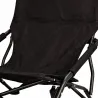 Chaise Easy C3 pliable noire - Structure acier et polyester 600D