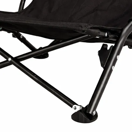 Chaise Easy C3 pliable noire - Structure acier et polyester 600D