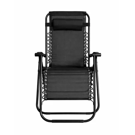 Fauteuil relax acier 176x67x110cm dossier 5 positions