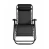 Fauteuil relax acier 176x67x110cm dossier 5 positions