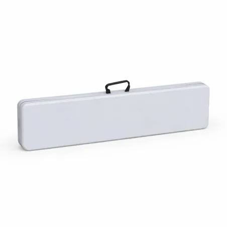 Banc de jardin pliable blanc 180 X 27 X 43 cm 3 personnes