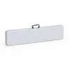 Banc de jardin pliable blanc 180 X 27 X 43 cm 3 personnes