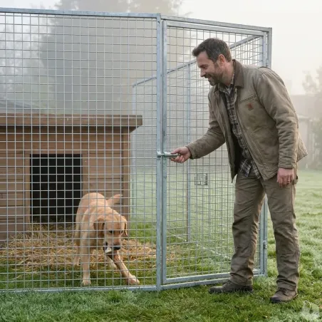 Panneau chenil maille carrée 5x5cm hauteur 184cm