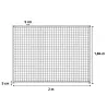 Panneau chenil maille carrée 5x5cm hauteur 184cm
