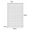 Panneau chenil maille carrée 5x5cm hauteur 184cm