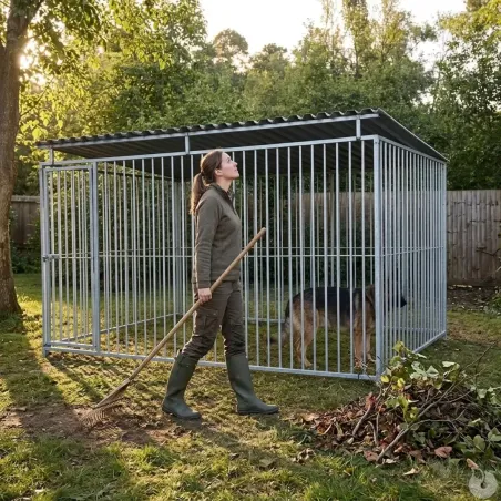 Panneaux de chenil à barreaux acier inoxydable 1,5 m ou 2m Hauteur 184 cm