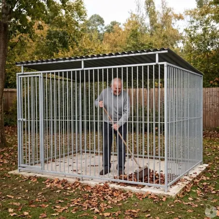 Panneaux de chenil à barreaux acier inoxydable 1,5 m ou 2m Hauteur 184 cm