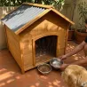Niche chien en bois toit type chalet taille XL 96 x 104 x 112 cm