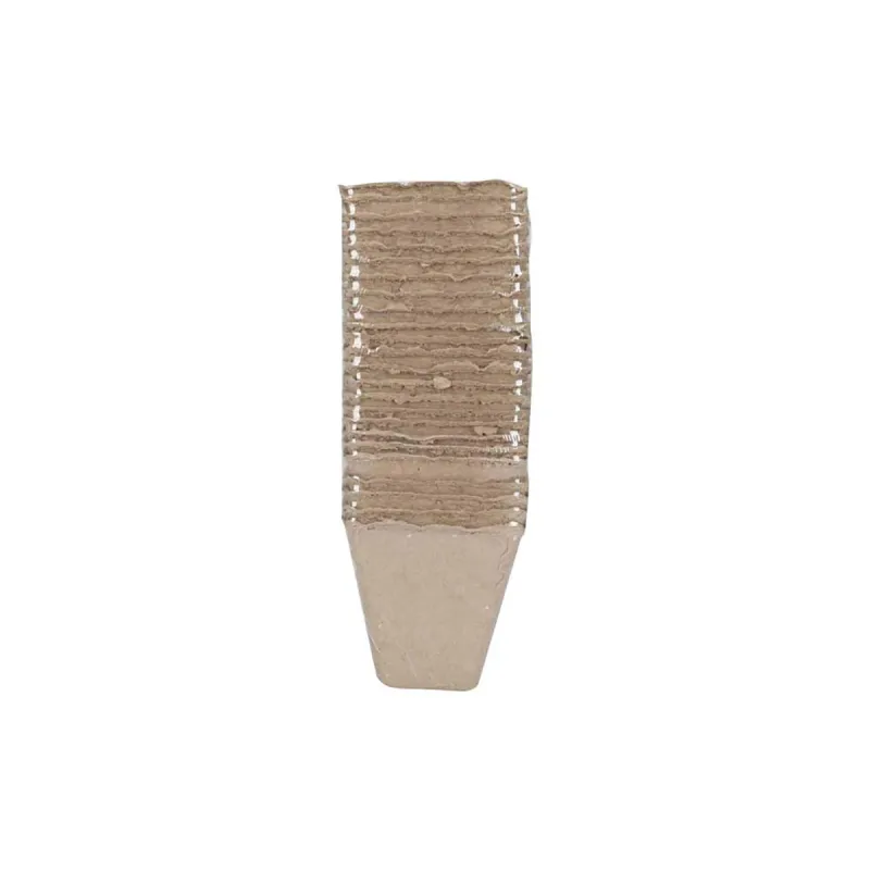 24 Pots Biodégradables Carrés 8 cm pour Semis