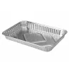 Lot de 4 plateaux en aluminium pour barbecue - 32x23x4 cm