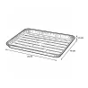 Lot de 4 plateaux en aluminium pour barbecue - 24x16x1,5 cm