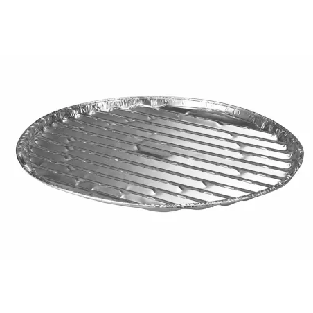 Lot de 3 plateaux en aluminium pour barbecue Ø35 cm
