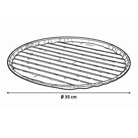 Lot de 3 plateaux en aluminium pour barbecue Ø35 cm