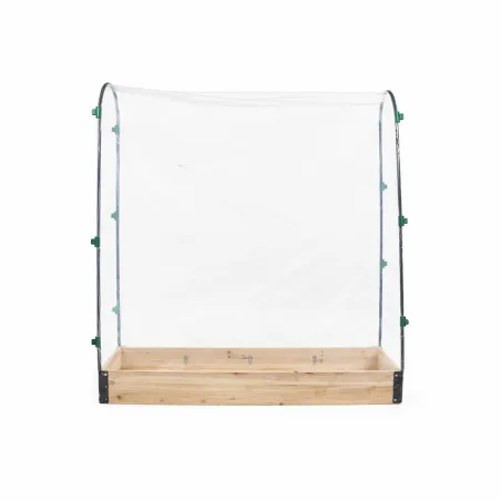 Carré potager spécial tomate bois + housse PCV 115 x 30 x 120 cm