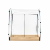 Carré potager spécial tomate bois + housse PCV 115 x 30 x 120 cm