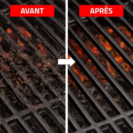 Brosse triangulaire nettoyage barbecue - 30 cm