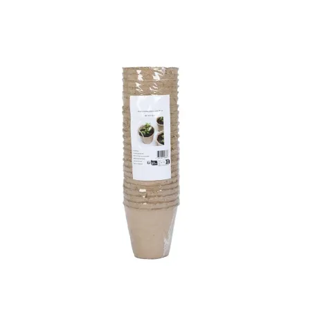 24 Pots Biodégradables Ronds Ø8 cm pour Semis et Culture