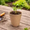 24 Pots Biodégradables Ronds Ø8 cm pour Semis et Culture