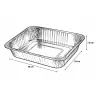 Barquette Aluminium pour Barbecue - 36x29x7,5cm