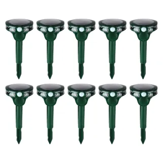 Lot de 10 Anti-nuisibles à ultrasons solaires
