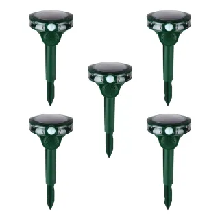 Lot de 5 Anti-nuisibles à ultrasons solaires