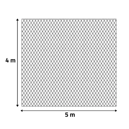 Filet de Protection Anti-Oiseaux 4x5m - Maille 15x15mm en Nylon Résistant