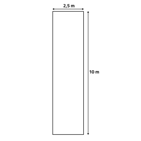 Voile de croissance semi-transparent 2,5x10m pour protection des cultures