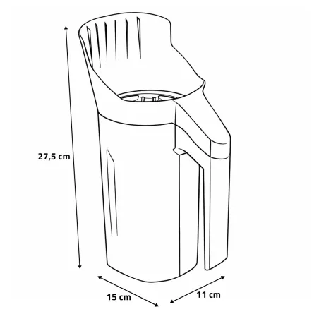Épandeur à Main 15x11xH27cm - Semoir Pratique pour Jardin