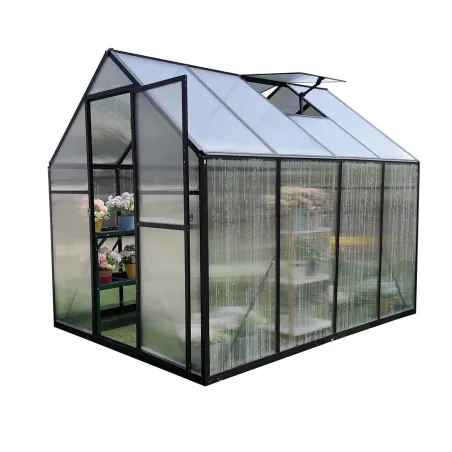 Serre de jardin en aluminium et polycarbonate 6,2 m² - 350x177x192 cm