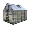 Serre de jardin en aluminium et polycarbonate 6,2 m² - 350x177x192 cm