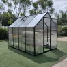 Serre de jardin en aluminium avec polycarbonate 4 mm - 235x177x192 cm