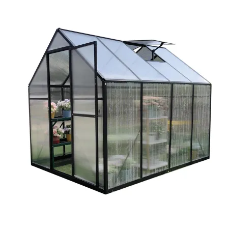 Serre de jardin en aluminium avec polycarbonate 4 mm - 235x177x192 cm