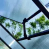 Serre de jardin aluminium 177x177x192 cm avec polycarbonate 4 mm