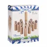 Jeu de Mölkky en Bois - Quilles Numérotées + Sac en Coton