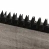 Lot de 10 bandes anti-escalade pour protection contre les nuisibles - Noir 50x4,5x2 cm
