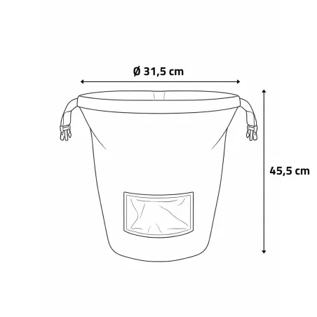Sac de Rangement Granulés et Pellets avec Fenêtre 31,5 x 45,5 cm