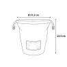 Sac de Rangement Granulés et Pellets avec Fenêtre 31,5 x 45,5 cm