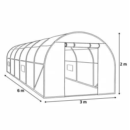 Housse supplémentaire pour serre 18 m²