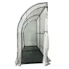 Demi-serre murale adossée pour jardin et balcon 80 x 200 x 160 cm