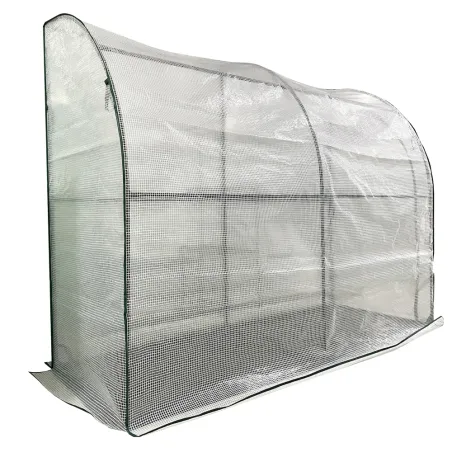 Demi-serre murale adossée pour jardin et balcon 80 x 200 x 160 cm