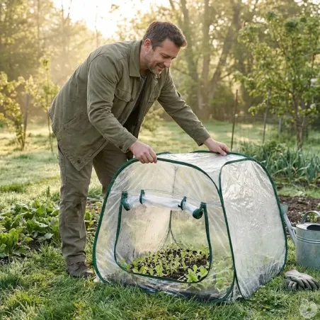 Serre pop-up 100x100x100cm jardin protection plantes