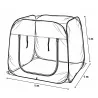 Serre pop-up 100x100x100cm jardin protection plantes