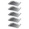 5 barquettes pour grillades bbq 34 x 23x 2,5 cm