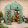 Serre de jardin avec étagères 143 x 73 x 195 cm