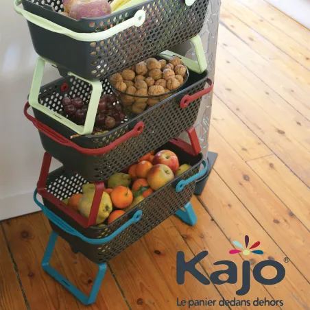 Panier de récolte Kajo® 15L – Empilable, perforé, pliable