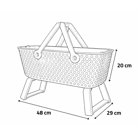 Panier de récolte Kajo® 15L – Empilable, perforé, pliable