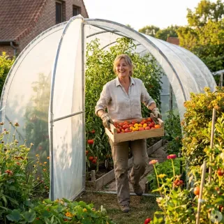 Serre de jardin essentielle Largeur 3 x 6 m