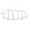 Serre de jardin essentielle Largeur 3 x 6 m